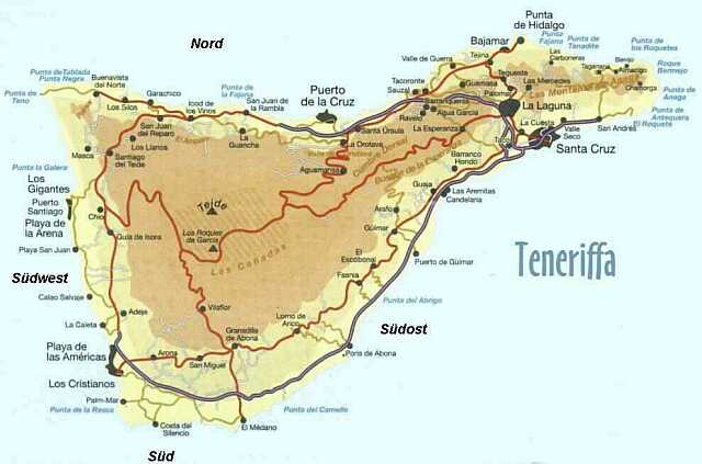 Teneriffa wandern Teneriffa reiten radfahren angeln surfen segeln